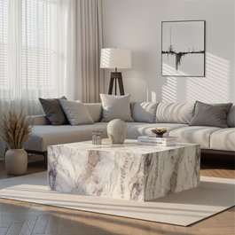 Nordure Mesa de Centro Prizma en Freesia Marble